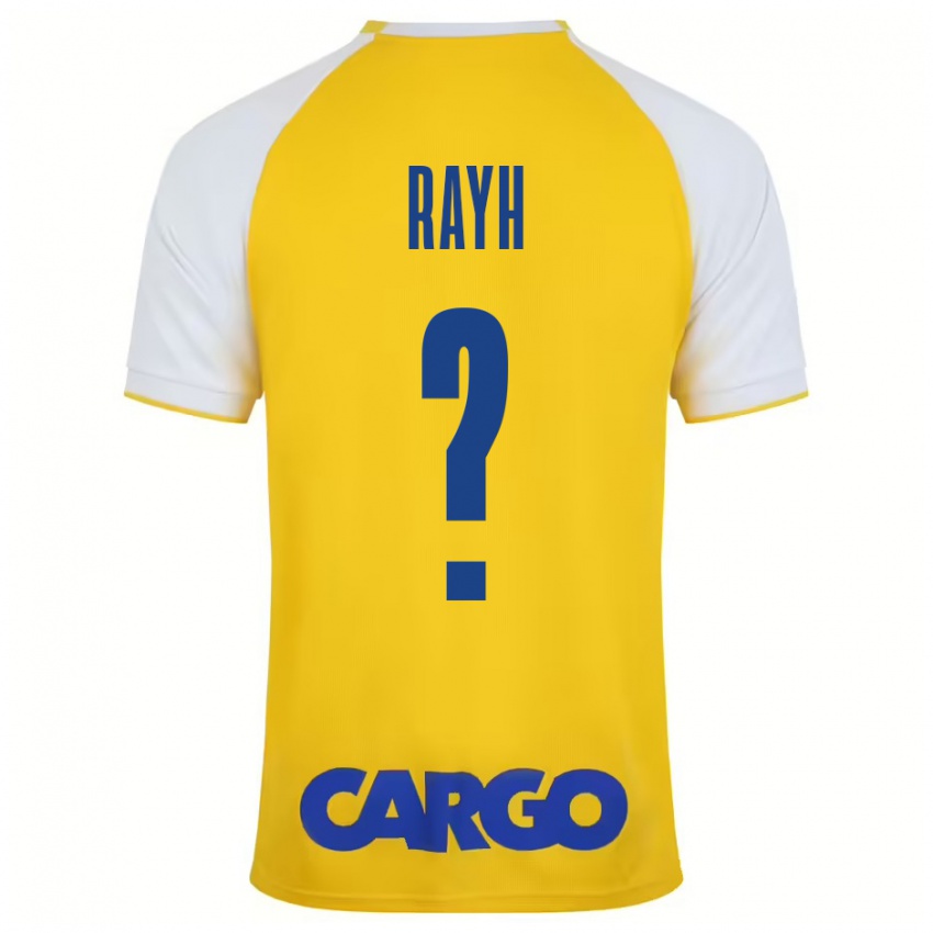 Enfant Maillot Guy Rayh #0 Jaune Blanc Tenues Domicile 2024/25 T-Shirt Belgique