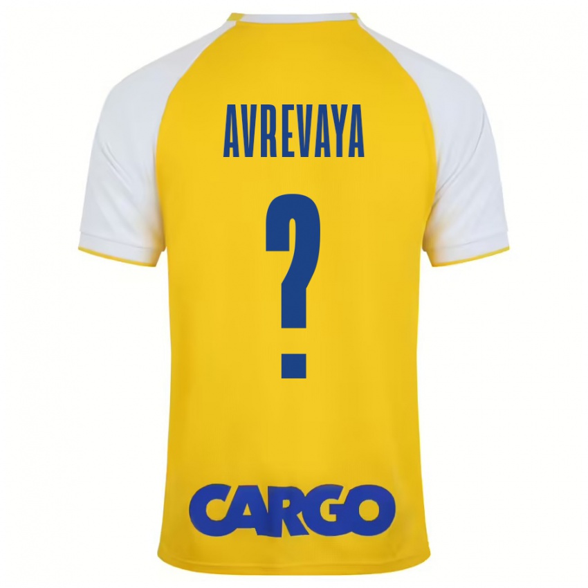 Enfant Maillot Liroy Avrevaya #0 Jaune Blanc Tenues Domicile 2024/25 T-Shirt Belgique