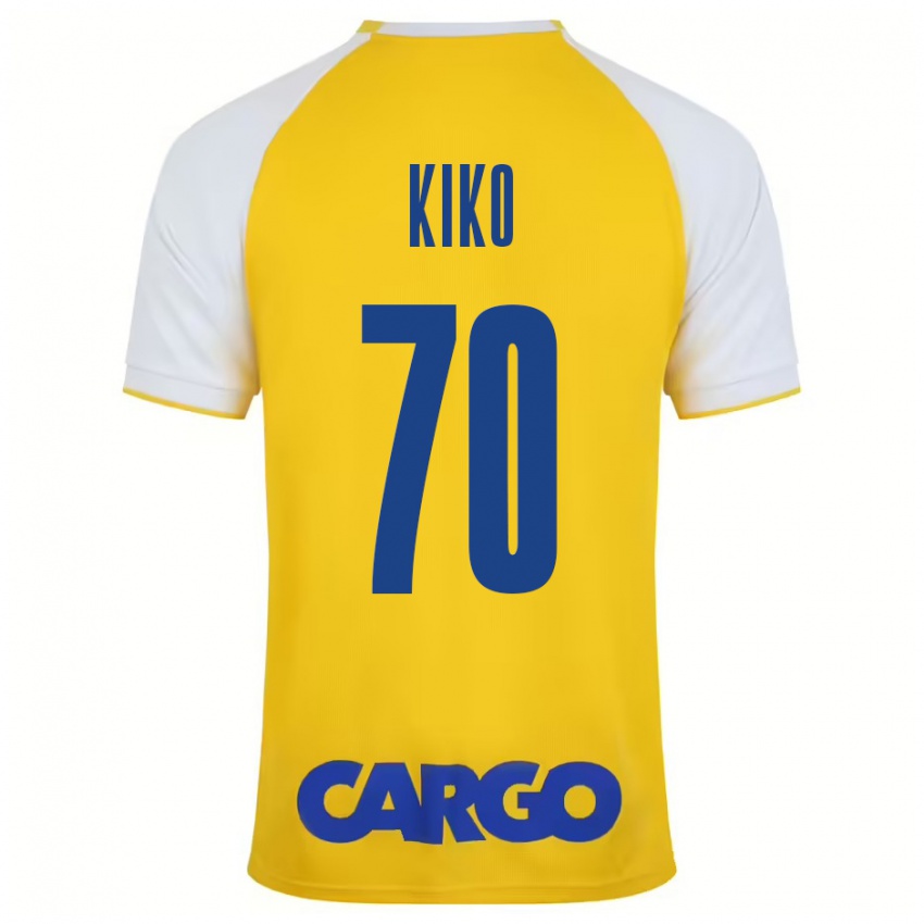 Kinderen Kiko Bondoso #70 Geel Wit Thuisshirt Thuistenue 2024/25 T-Shirt België