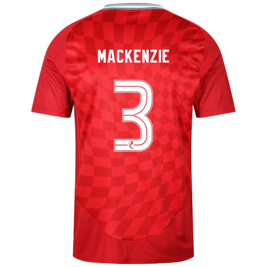 Kinderen Jack Mackenzie #3 Rood Thuisshirt Thuistenue 2024/25 T-Shirt België