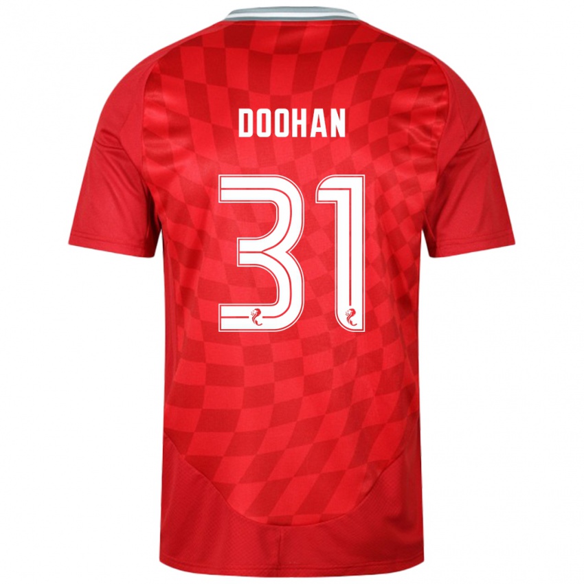 Kinder Ross Doohan #31 Rot Heimtrikot Trikot 2024/25 T-Shirt Belgien