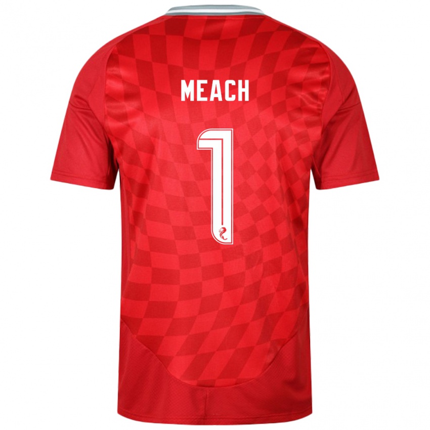 Kinder Aaliyah-Jay Meach #1 Rot Heimtrikot Trikot 2024/25 T-Shirt Belgien