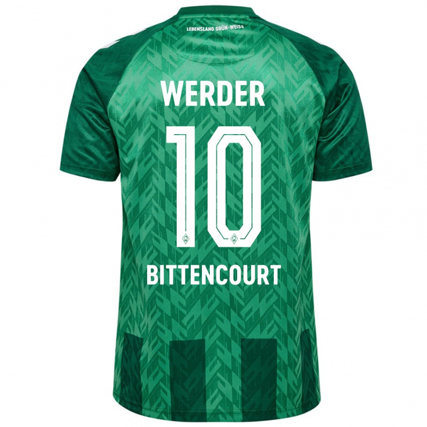 Kinderen Leonardo Bittencourt #10 Groen Thuisshirt Thuistenue 2024/25 T-Shirt België