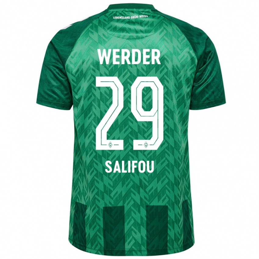 Kinderen Dikeni Salifou #29 Groen Thuisshirt Thuistenue 2024/25 T-Shirt België