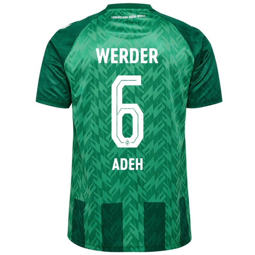 Kinderen Wesley Adeh #6 Groen Thuisshirt Thuistenue 2024/25 T-Shirt België