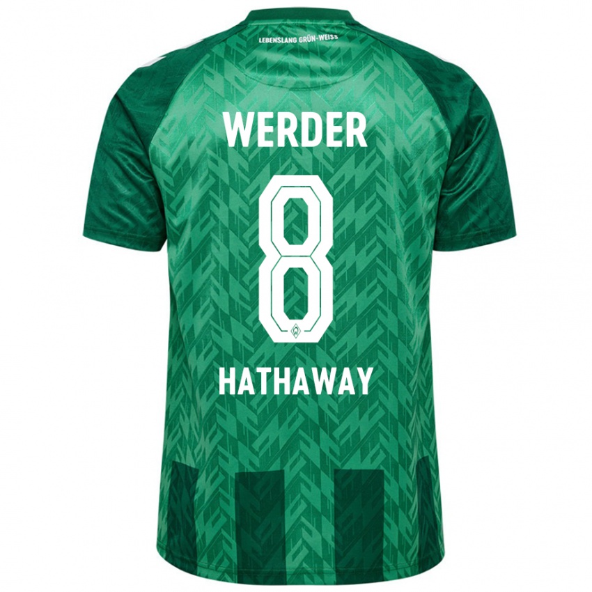 Kinderen Max Hathaway #8 Groen Thuisshirt Thuistenue 2024/25 T-Shirt België