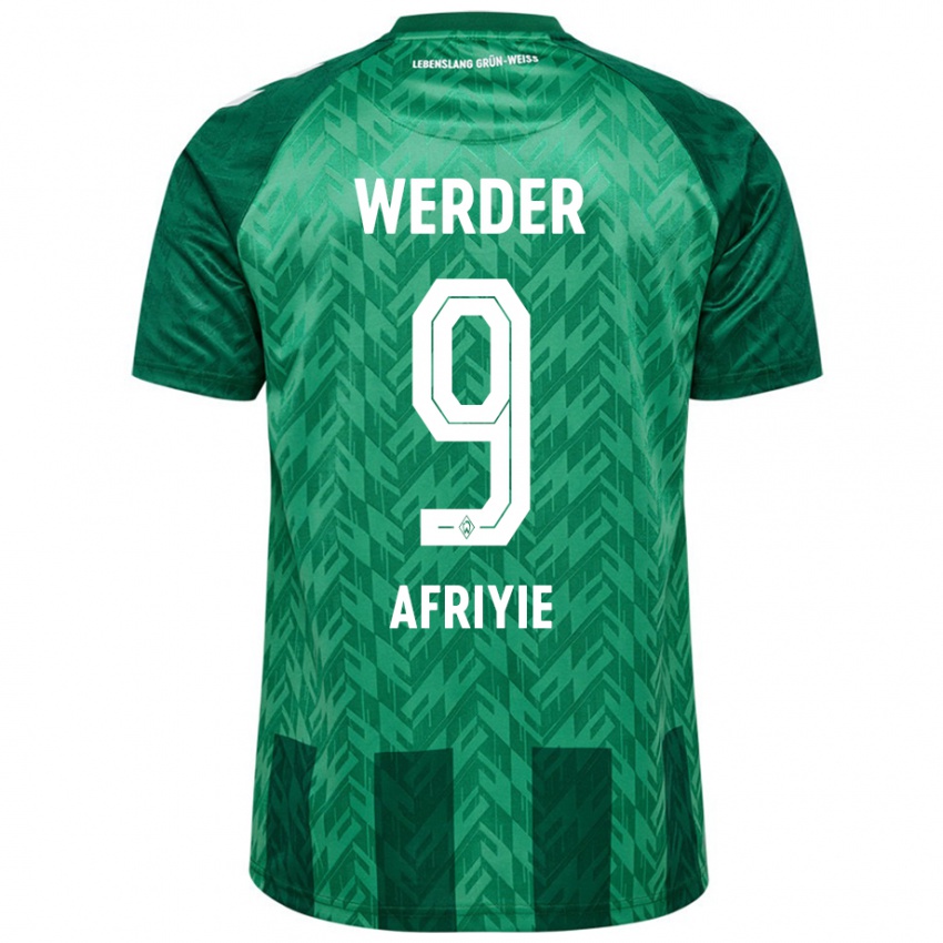 Enfant Maillot Neal Afriyie #9 Vert Tenues Domicile 2024/25 T-Shirt Belgique