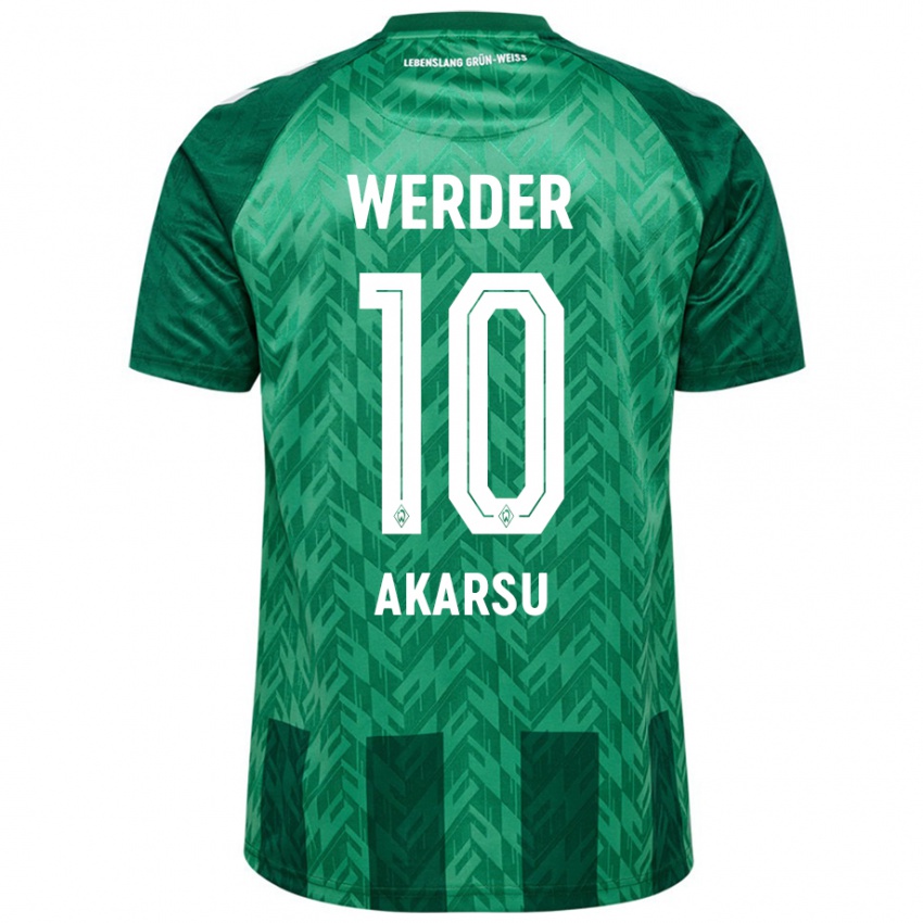 Kinderen Mikail Bura Akarsu #10 Groen Thuisshirt Thuistenue 2024/25 T-Shirt België