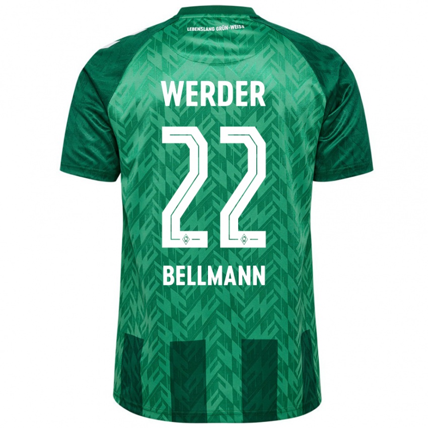 Kinderen Paul Bellmann #22 Groen Thuisshirt Thuistenue 2024/25 T-Shirt België