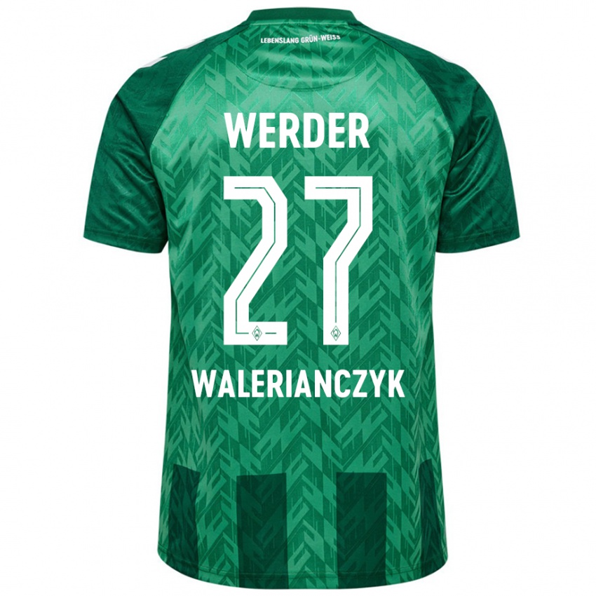 Enfant Maillot Dennis Walerianczyk #27 Vert Tenues Domicile 2024/25 T-Shirt Belgique