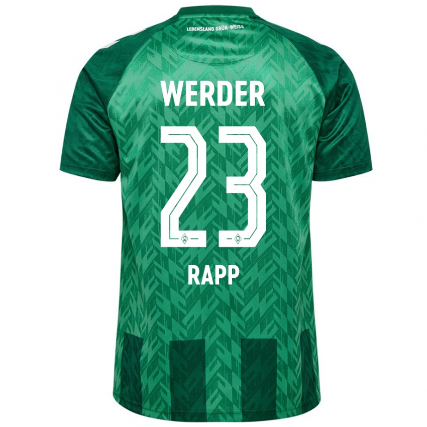 Kinderen Nicolai Rapp #23 Groen Thuisshirt Thuistenue 2024/25 T-Shirt België