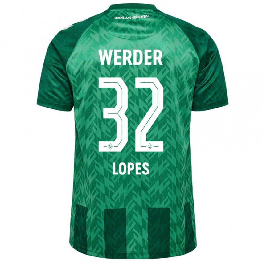 Kinderen Eugenio Lopes #32 Groen Thuisshirt Thuistenue 2024/25 T-Shirt België