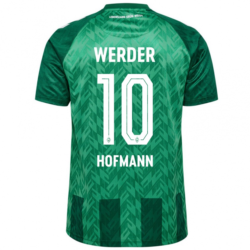 Kinderen Justin Hofmann #10 Groen Thuisshirt Thuistenue 2024/25 T-Shirt België