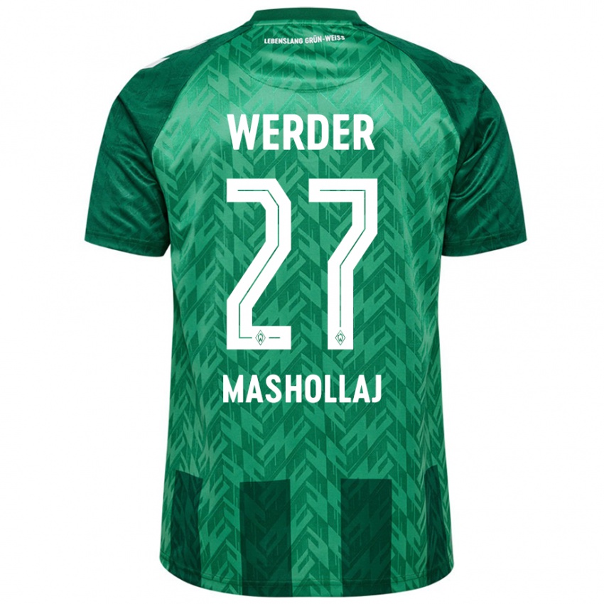 Kinderen Benjamin Mashollaj #27 Groen Thuisshirt Thuistenue 2024/25 T-Shirt België