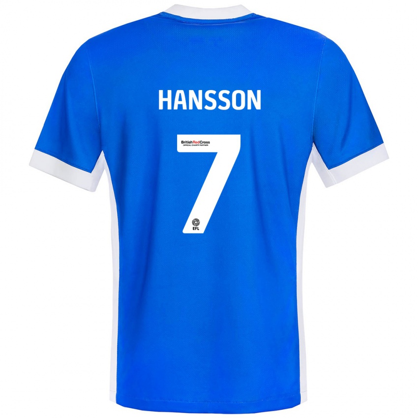 Kinderen Emil Hansson #7 Blauw Wit Thuisshirt Thuistenue 2024/25 T-Shirt België