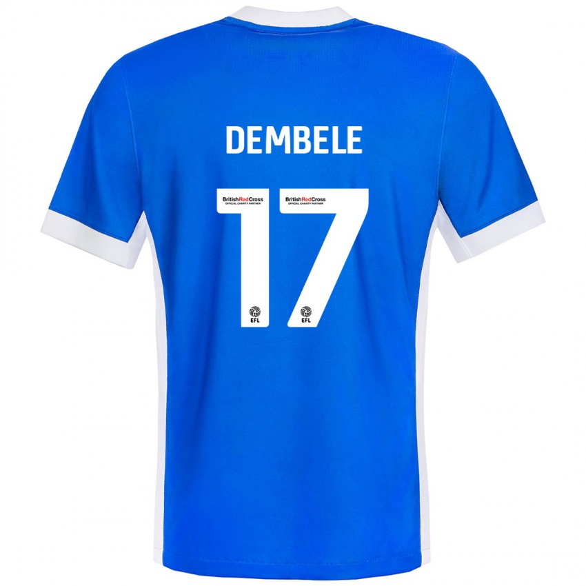 Kinderen Siriki Dembélé #17 Blauw Wit Thuisshirt Thuistenue 2024/25 T-Shirt België