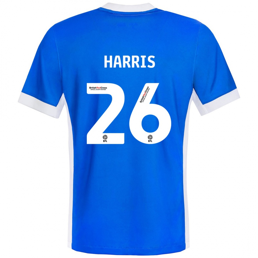 Kinderen Luke Harris #26 Blauw Wit Thuisshirt Thuistenue 2024/25 T-Shirt België