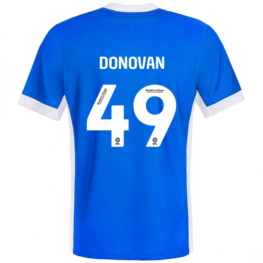 Kinderen Romelle Donovan #49 Blauw Wit Thuisshirt Thuistenue 2024/25 T-Shirt België