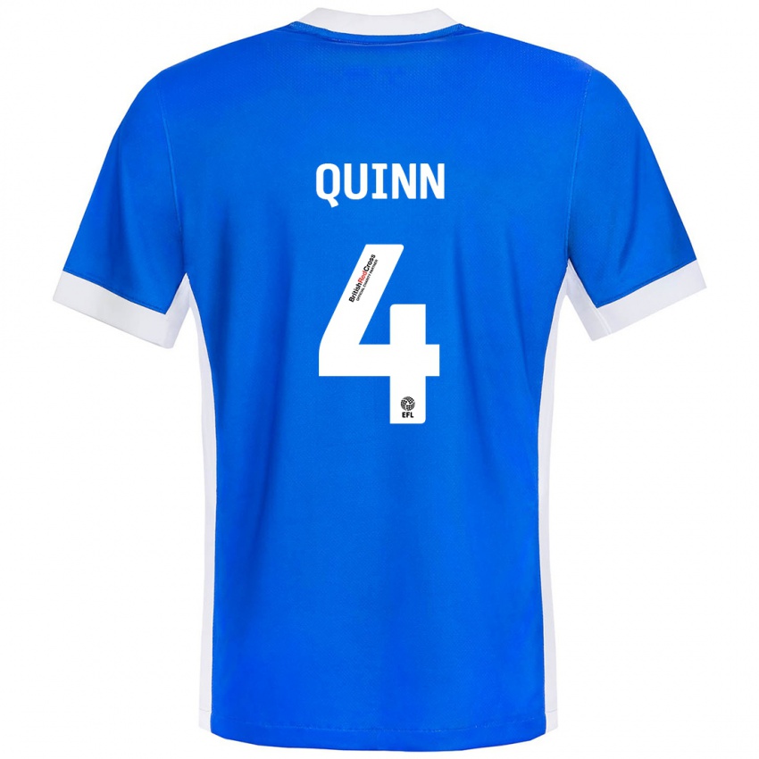 Kinderen Louise Catherine Quinn #4 Blauw Wit Thuisshirt Thuistenue 2024/25 T-Shirt België