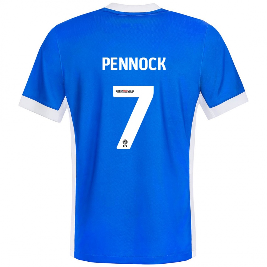 Kinderen Jade Pennock #7 Blauw Wit Thuisshirt Thuistenue 2024/25 T-Shirt België