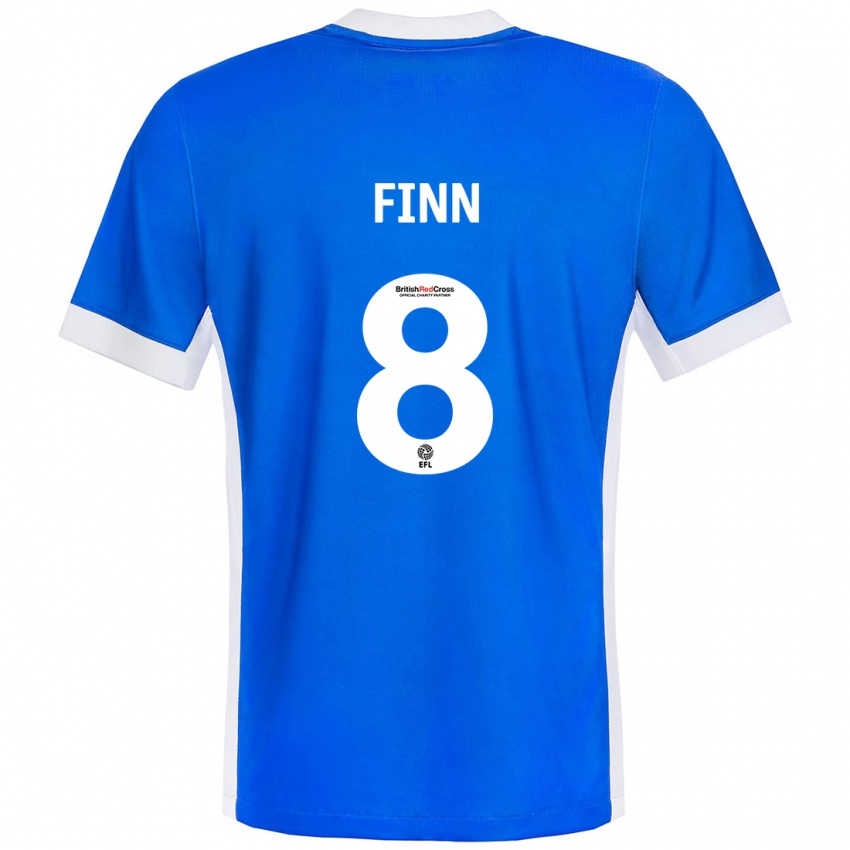 Kinderen Jamie Finn #8 Blauw Wit Thuisshirt Thuistenue 2024/25 T-Shirt België