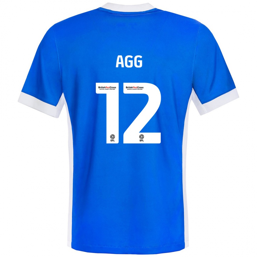 Kinderen Lily Agg #12 Blauw Wit Thuisshirt Thuistenue 2024/25 T-Shirt België