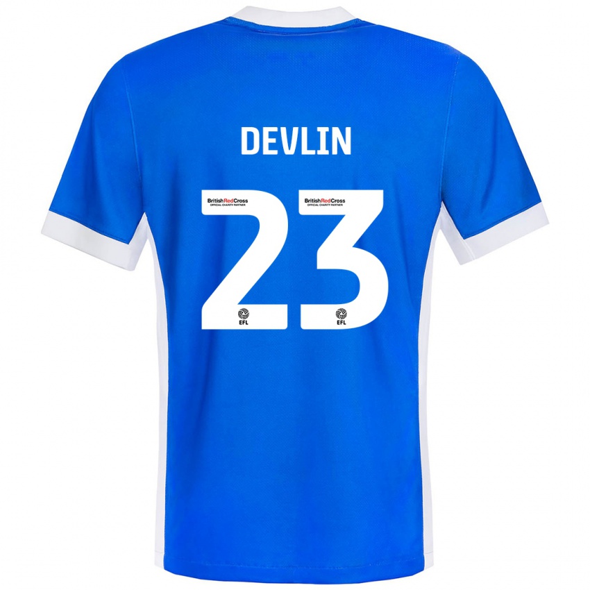 Kinderen Charlotte Devlin #23 Blauw Wit Thuisshirt Thuistenue 2024/25 T-Shirt België