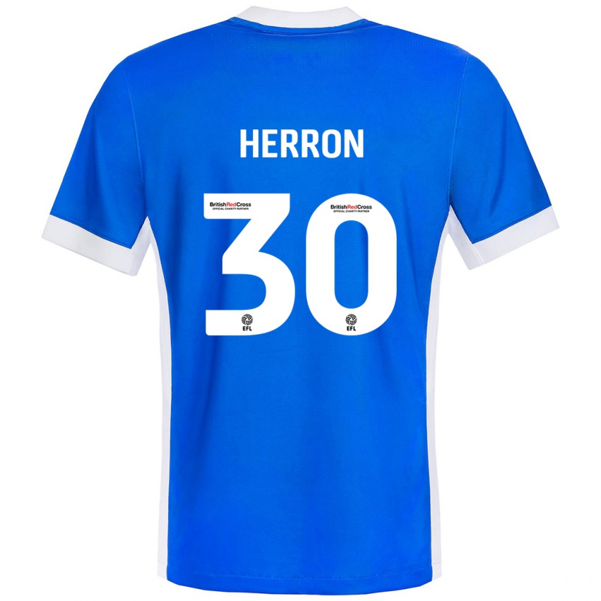 Kinderen Neve Herron #30 Blauw Wit Thuisshirt Thuistenue 2024/25 T-Shirt België