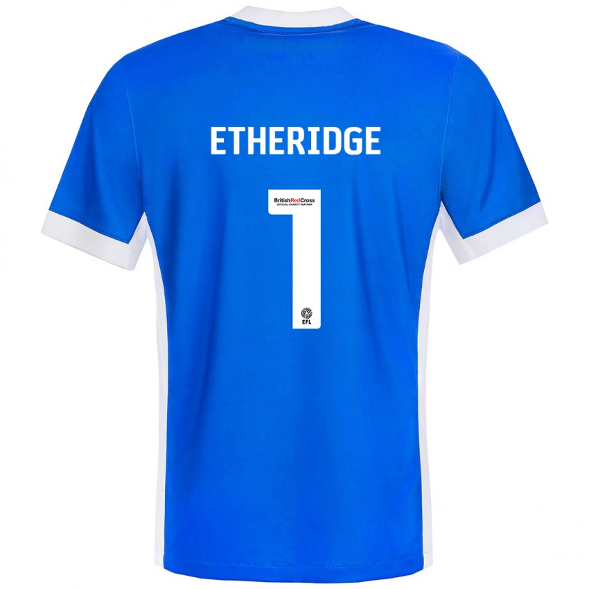 Kinderen Neil Etheridge #1 Blauw Wit Thuisshirt Thuistenue 2024/25 T-Shirt België