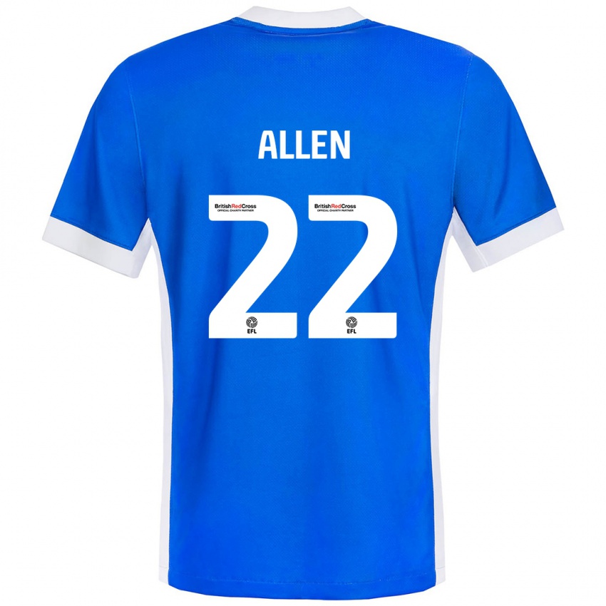 Kinderen Remi Allen #22 Blauw Wit Thuisshirt Thuistenue 2024/25 T-Shirt België