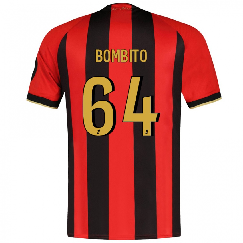 Enfant Maillot Moïse Bombito #64 Rouge Noir Tenues Domicile 2024/25 T-Shirt Belgique