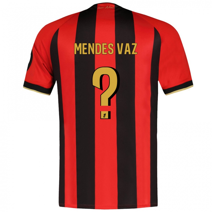 Kinderen Hernâni Mendes Vaz #0 Rood Zwart Thuisshirt Thuistenue 2024/25 T-Shirt België