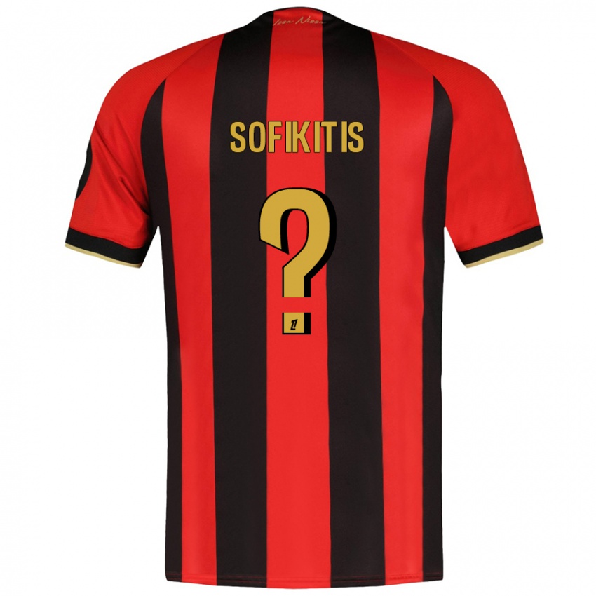 Kinderen Yanis Sofikitis #0 Rood Zwart Thuisshirt Thuistenue 2024/25 T-Shirt België