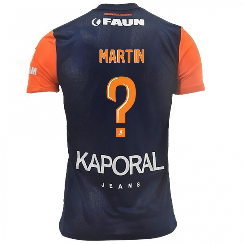 Kinderen Gabriel Martin #0 Marineblauw Oranje Thuisshirt Thuistenue 2024/25 T-Shirt België