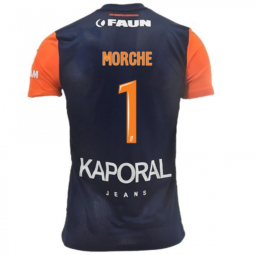 Kinderen Cosette Morché #1 Marineblauw Oranje Thuisshirt Thuistenue 2024/25 T-Shirt België