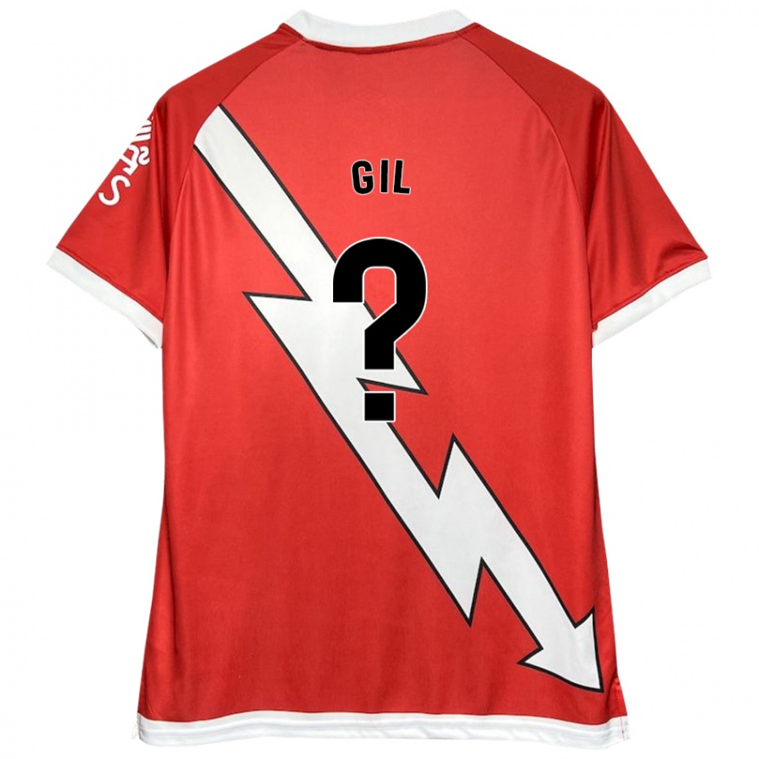 Kinderen Juanpe Gil #0 Wit Rood Thuisshirt Thuistenue 2024/25 T-Shirt België