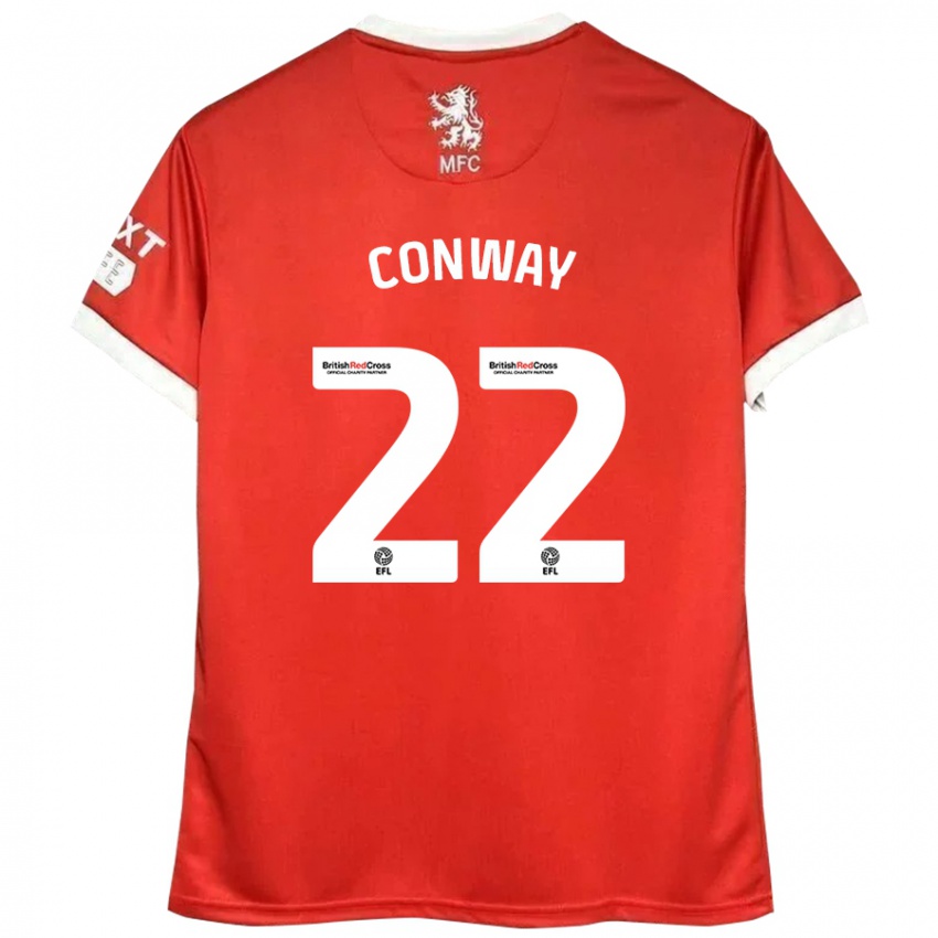 Kinderen Tommy Conway #22 Rood Wit Thuisshirt Thuistenue 2024/25 T-Shirt België