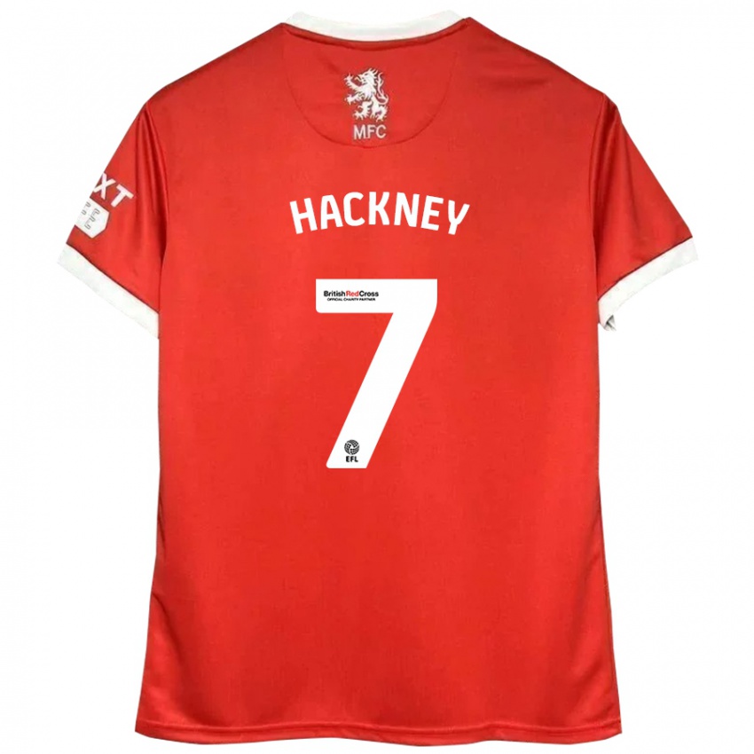 Kinderen Hayden Hackney #7 Rood Wit Thuisshirt Thuistenue 2024/25 T-Shirt België