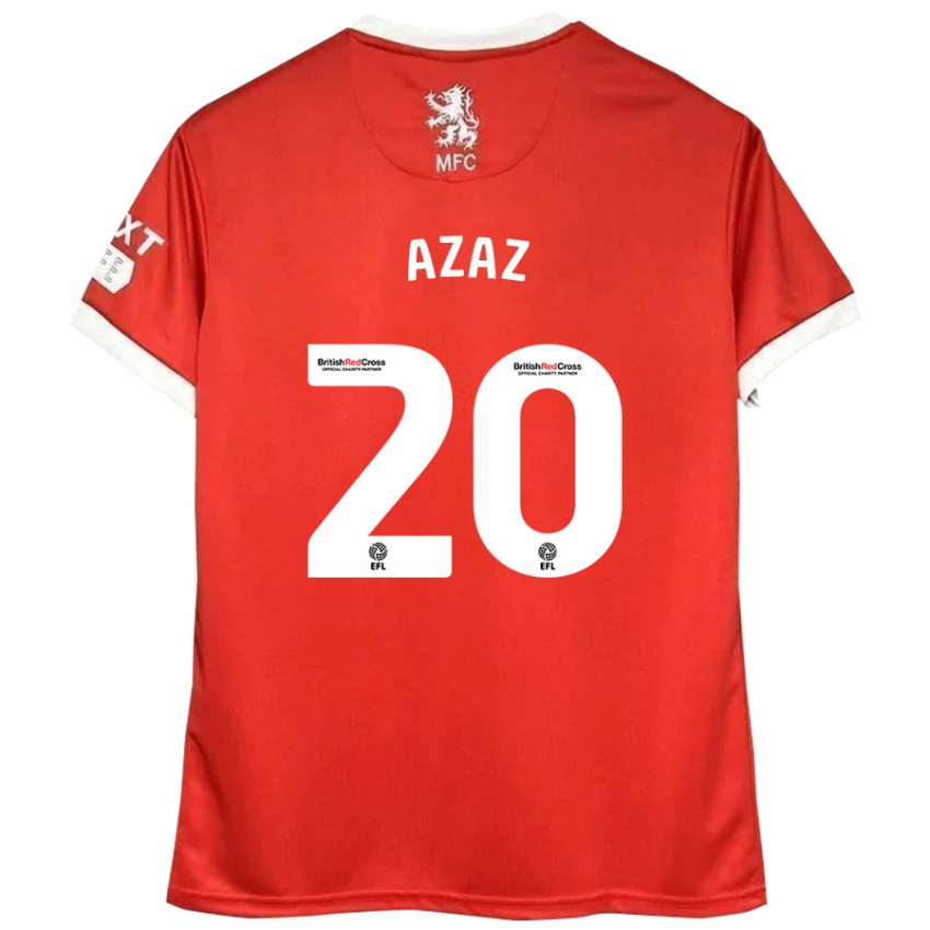 Kinderen Finn Azaz #20 Rood Wit Thuisshirt Thuistenue 2024/25 T-Shirt België