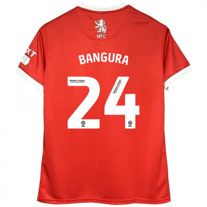 Kinderen Alex Bangura #24 Rood Wit Thuisshirt Thuistenue 2024/25 T-Shirt België