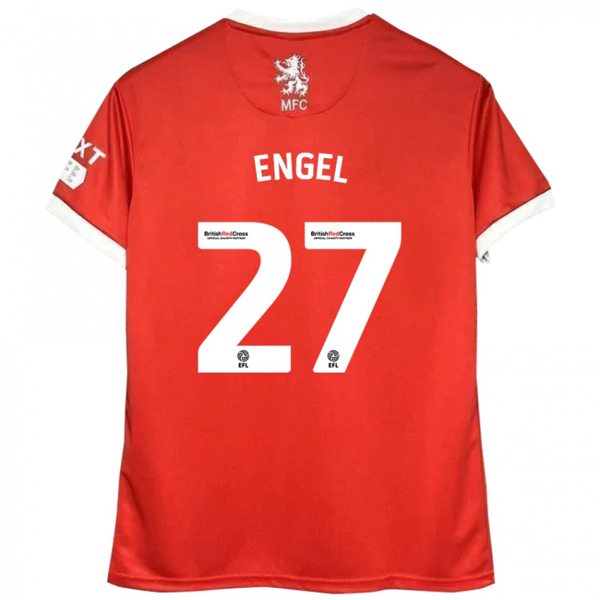 Kinderen Lukas Engel #27 Rood Wit Thuisshirt Thuistenue 2024/25 T-Shirt België