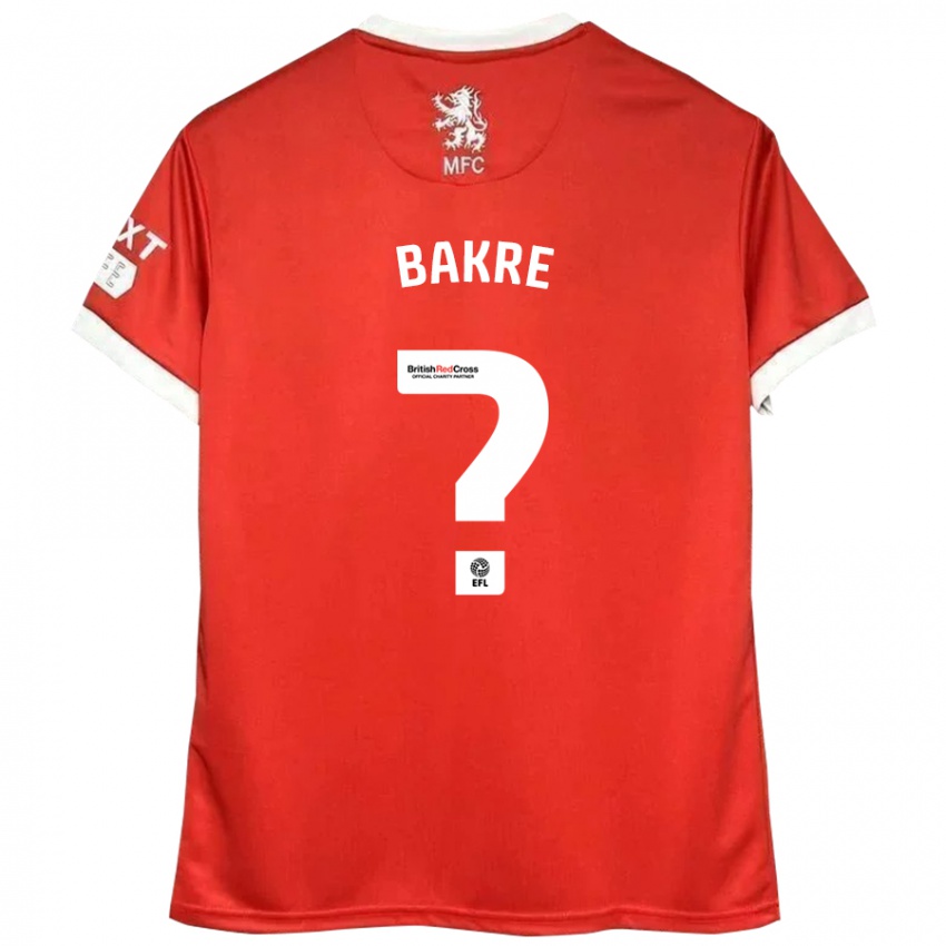 Kinderen Hazeem Bakre #0 Rood Wit Thuisshirt Thuistenue 2024/25 T-Shirt België