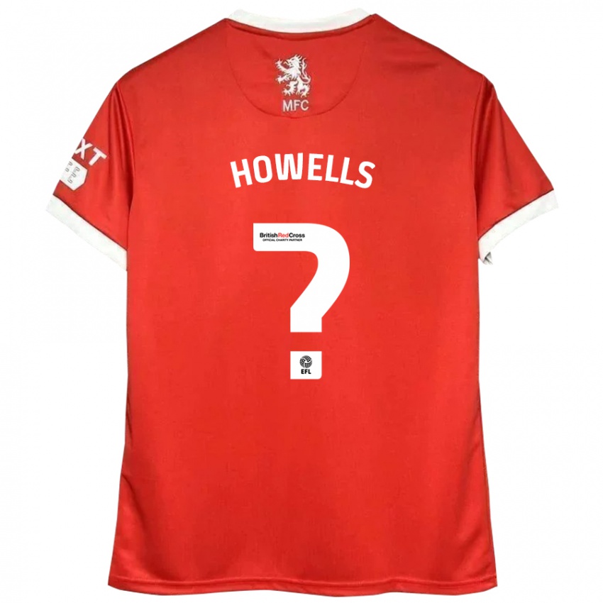 Kinderen Max Howells #0 Rood Wit Thuisshirt Thuistenue 2024/25 T-Shirt België