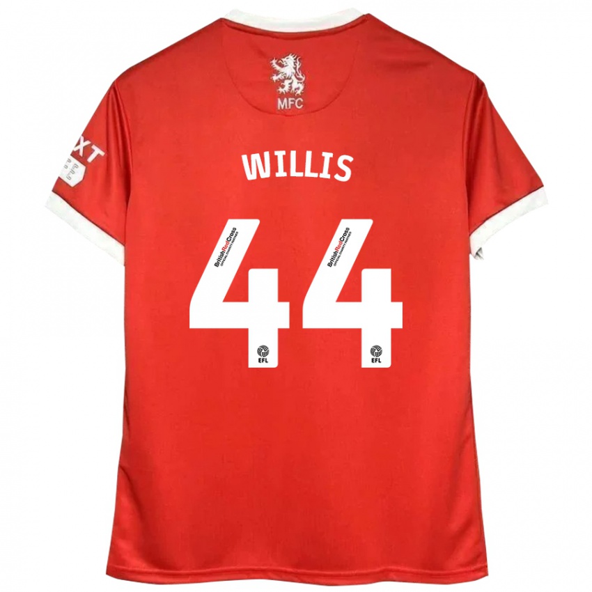 Kinderen Pharrell Willis #44 Rood Wit Thuisshirt Thuistenue 2024/25 T-Shirt België