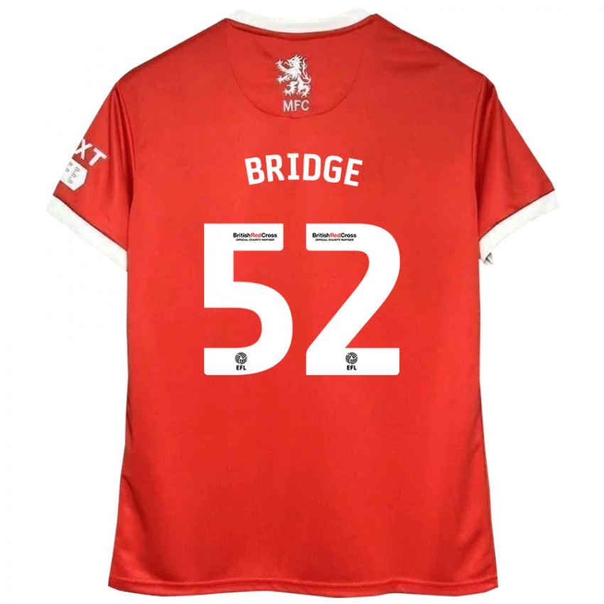 Kinderen Aj Bridge #52 Rood Wit Thuisshirt Thuistenue 2024/25 T-Shirt België