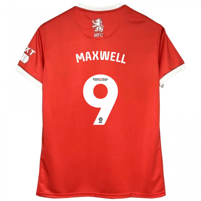 Kinder Armani Maxwell #9 Rot Weiß Heimtrikot Trikot 2024/25 T-Shirt Belgien