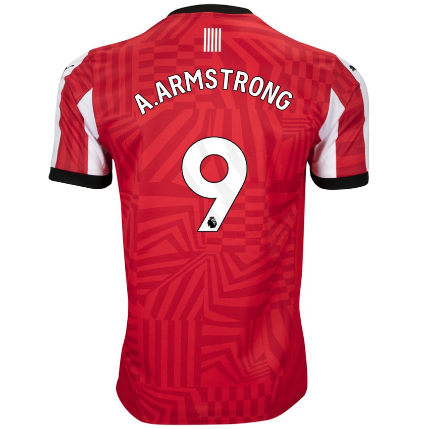 Kinderen Adam Armstrong #9 Rood Wit Thuisshirt Thuistenue 2024/25 T-Shirt België