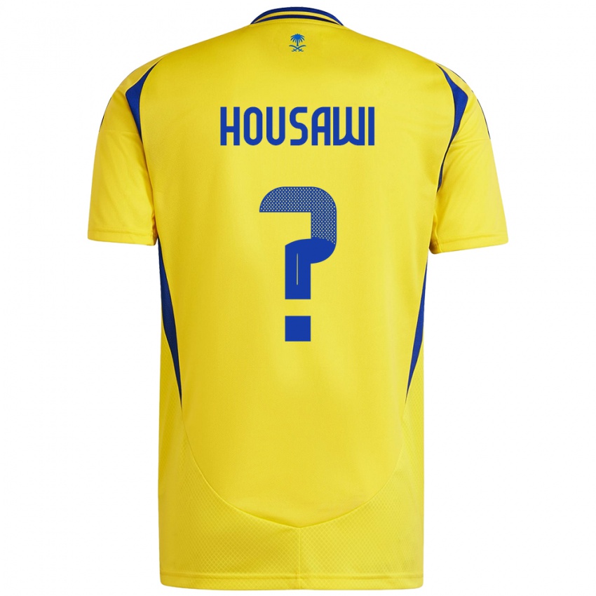 Kinderen Asser Housawi #0 Geel Blauw Thuisshirt Thuistenue 2024/25 T-Shirt België