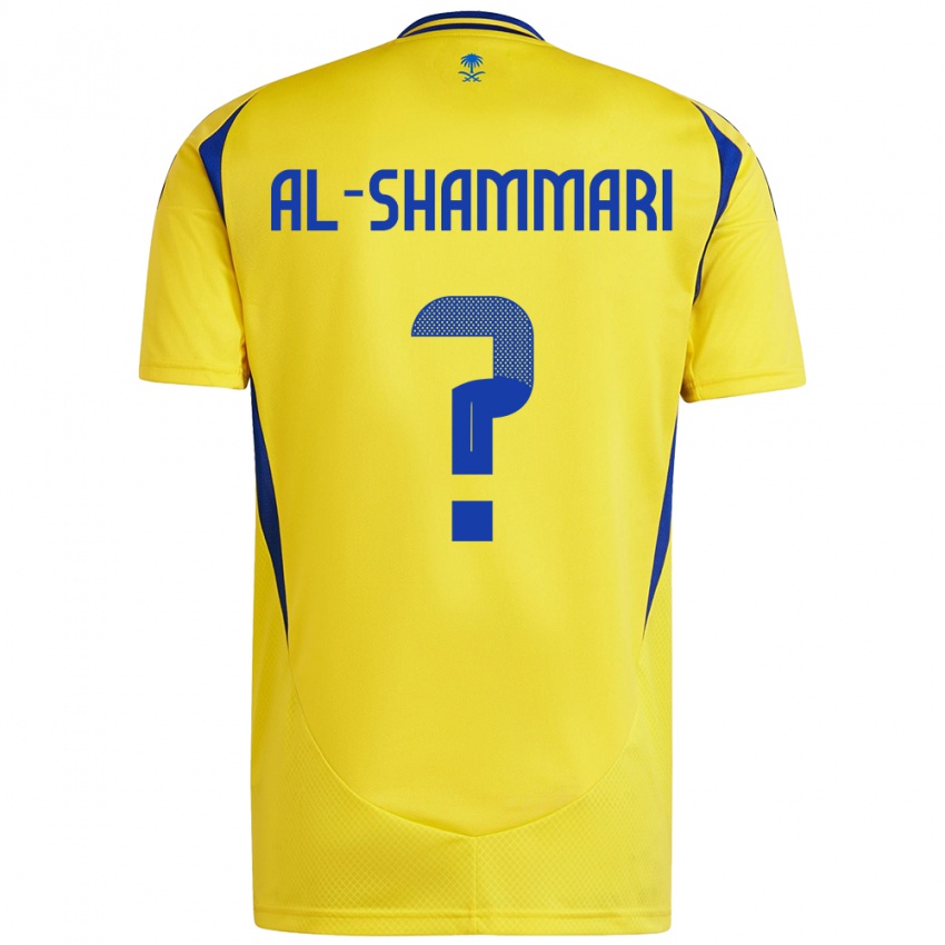 Kinderen Mansour Al-Shammari #0 Geel Blauw Thuisshirt Thuistenue 2024/25 T-Shirt België