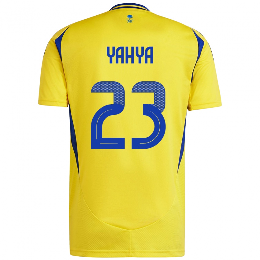 Kinderen Ayman Yahya #23 Geel Blauw Thuisshirt Thuistenue 2024/25 T-Shirt België